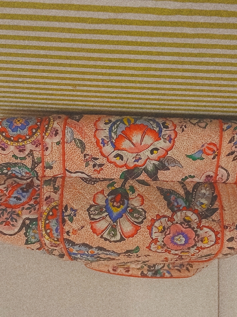 Floral Quilted Tote Bag in Peach Pink - Picture 15 of 15
